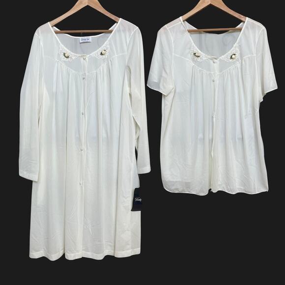 Vanity Fair Vintage Ivory Boudoir Set L | NWT, Original Tags, Bridal Robe & Gown - Picture 7 of 7